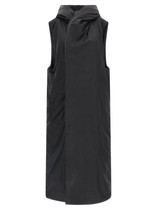 Black Nylon Sleeveless Jacket