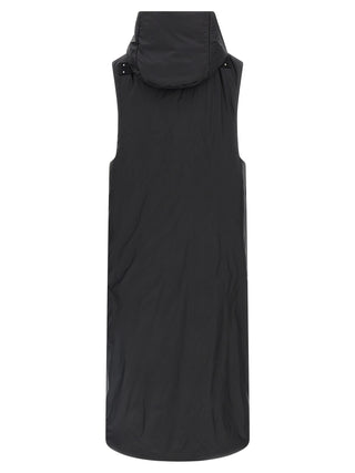 Black Nylon Sleeveless Jacket