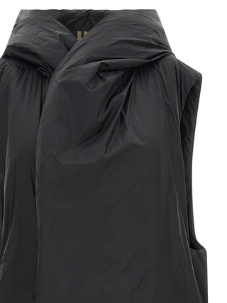 Black Nylon Sleeveless Jacket