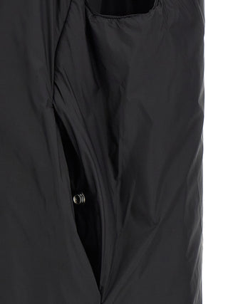 Black Nylon Sleeveless Jacket