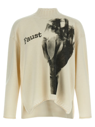 White Wool Cardigan