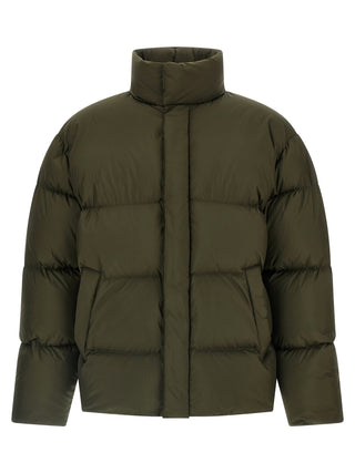 Bicolor Polyester Full-Length Jacket