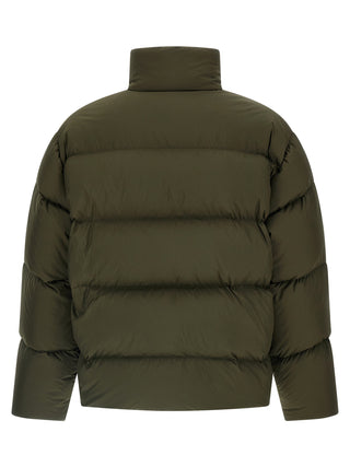Bicolor Polyester Full-Length Jacket