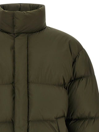 Bicolor Polyester Full-Length Jacket
