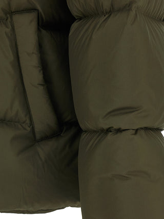 Bicolor Polyester Full-Length Jacket
