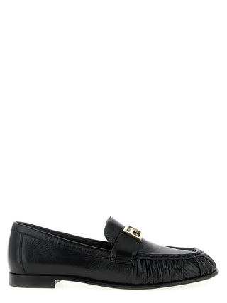Black Lamb Leather Slip-On Loafers