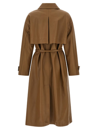 Brown Lamb Leather Coat