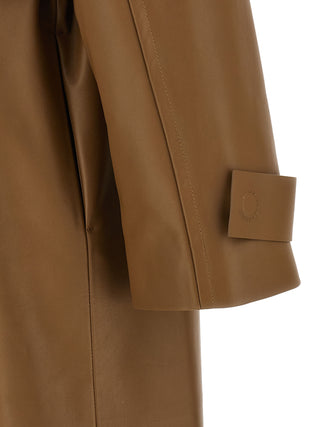 Brown Lamb Leather Coat