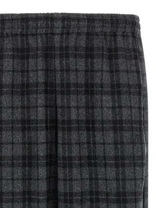 Gray Wool Casual Pants