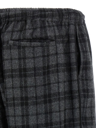 Gray Wool Casual Pants