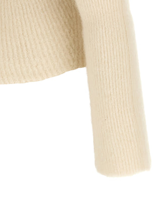 White Wool Cardigan