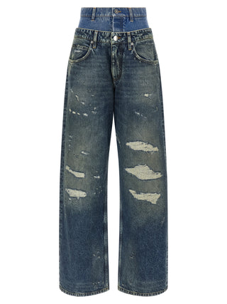 Blue Cotton Jeans Denim