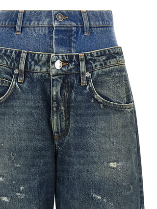 Blue Cotton Jeans Denim