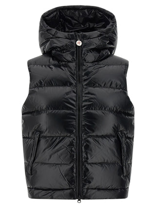 Black Polyamide Sleeveless Jacket