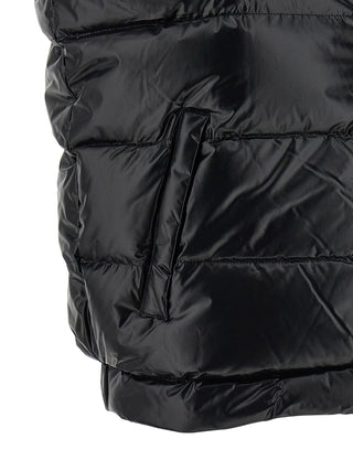 Black Polyamide Sleeveless Jacket