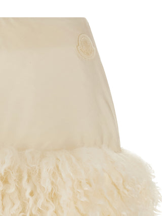 White Polyamide Long Skirt