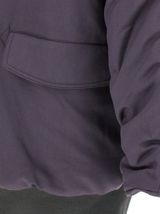 Purple Virgin Wool Parka