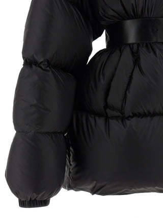 Black Polyamide Full-Length Jacket