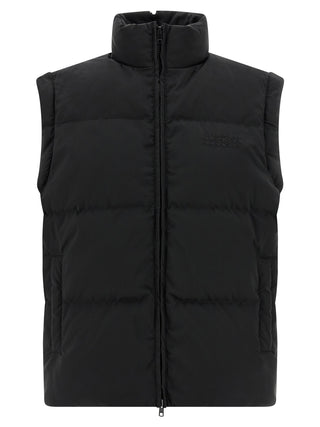 Black Polyester Full-Length Jacket