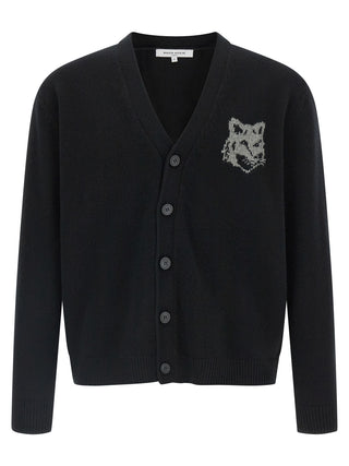 Black Merino Wool Cardigan
