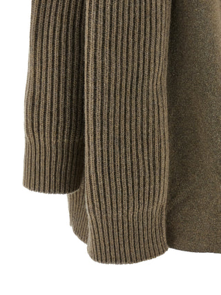 Beige Virgin Wool Short Dress