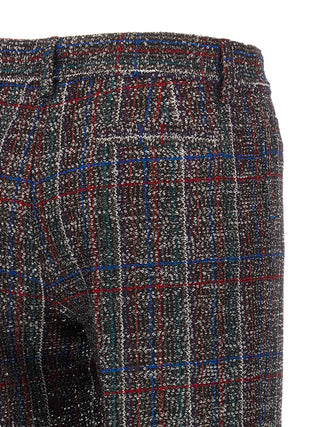 Multicolor Viscose Flared Pants