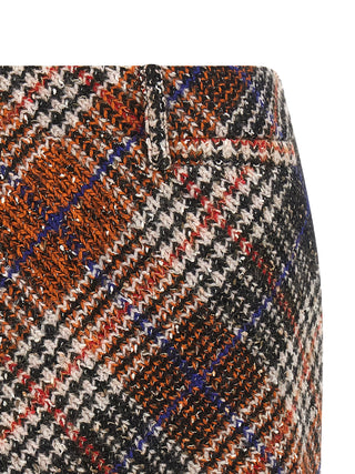 Multicolor Wool Long Skirt