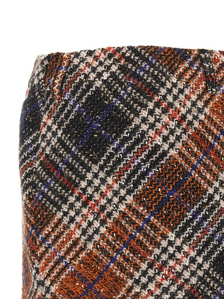 Multicolor Wool Long Skirt