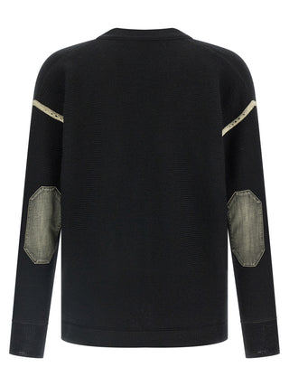 Black Virgin Wool Cardigan
