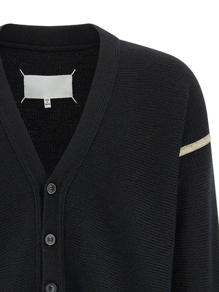 Black Virgin Wool Cardigan