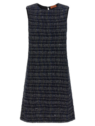 Multicolor Viscose Short Dress