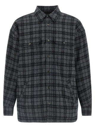 Gray Wool Full-Length Jacket