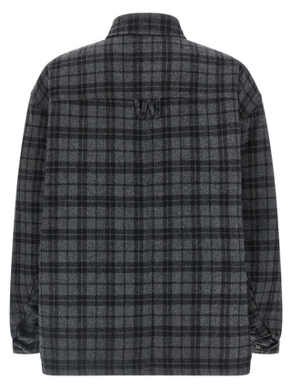 Gray Wool Full-Length Jacket