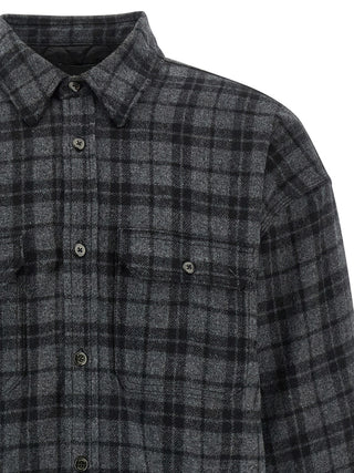 Gray Wool Full-Length Jacket