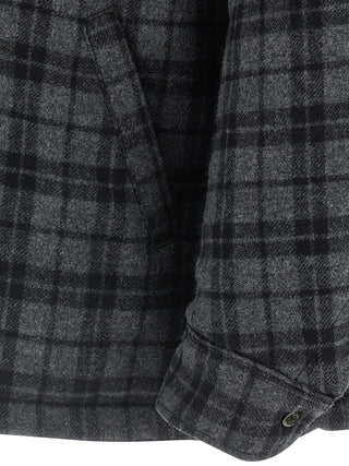 Gray Wool Full-Length Jacket