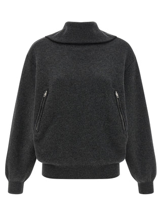 Gray Wool Cardigan