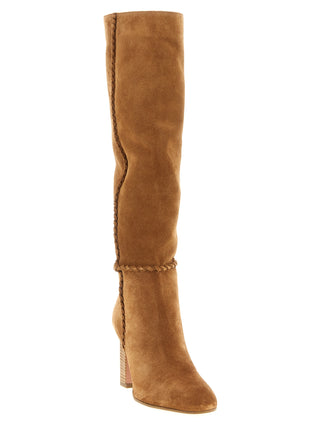 Beige Calfskin Over The Knee