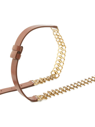 Brown Calfskin Regular Belt