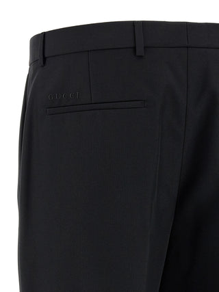 Black Polyester Dress Pants