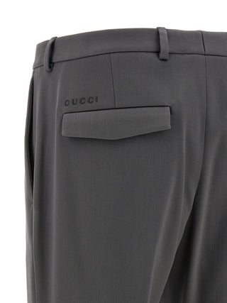 Gray Wool Dress Pants