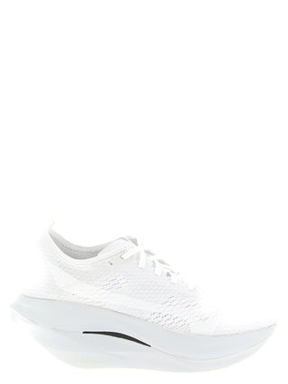 White Synthetic Athletic Sneakers