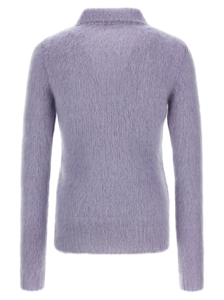 Purple Wool Cardigan