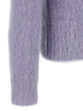 Purple Wool Cardigan