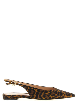 Brown Suede Leather Ballet Flats