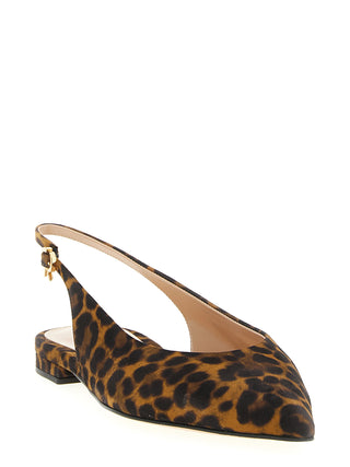 Brown Suede Leather Ballet Flats