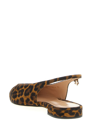 Brown Suede Leather Ballet Flats