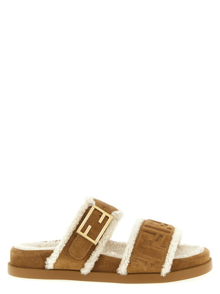 Sandalias de becerro beige