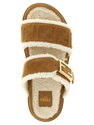 Sandalias de becerro beige