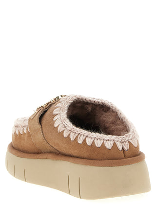 Multicolor Lambskin Clogs