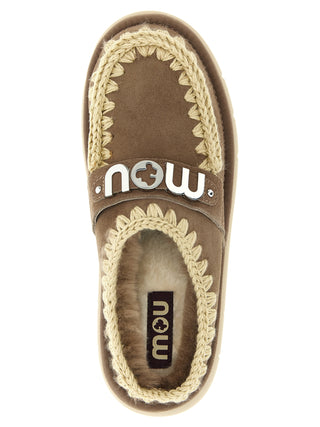 Brown Lambskin Clogs